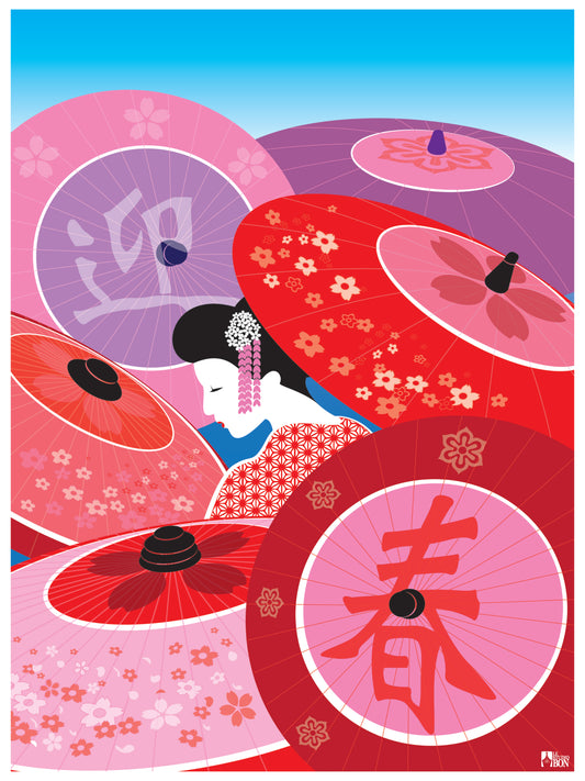 Geisha Spring 春の芸者