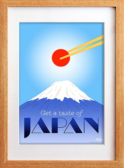 le studio bon, affiche japon, poster japon, affiche japonaise, poster japonais, cadeau japonais, get a taste of japan, illustration japonaise
